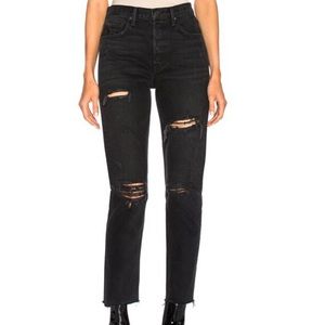 GRLFRND Karolina High Rise Distressed Skinny Jeans